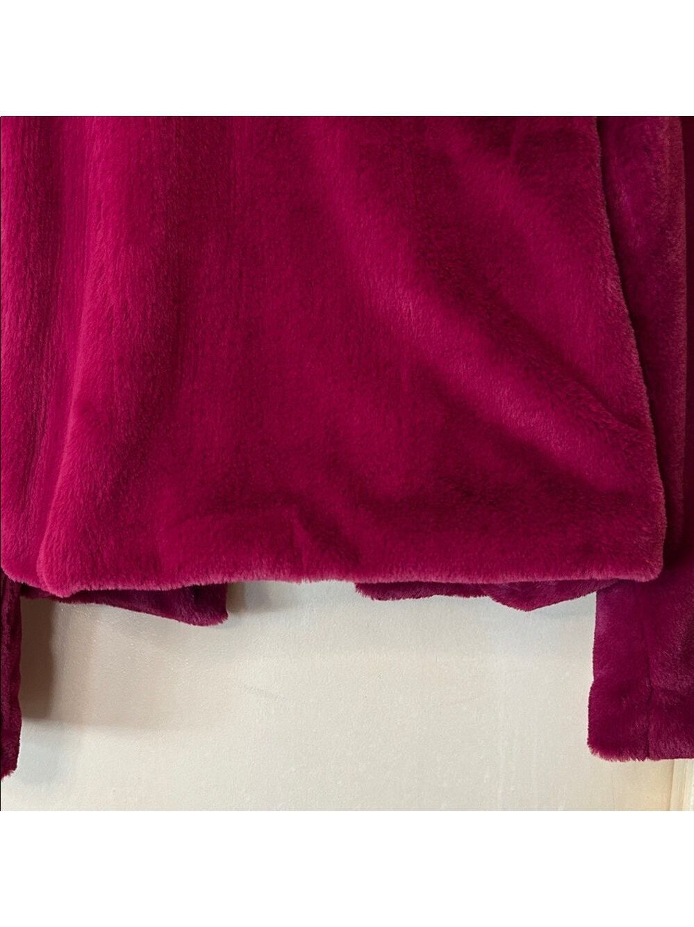 Candie's Rich Raspberry Teddy Jacket size M - Picture 8 of 10